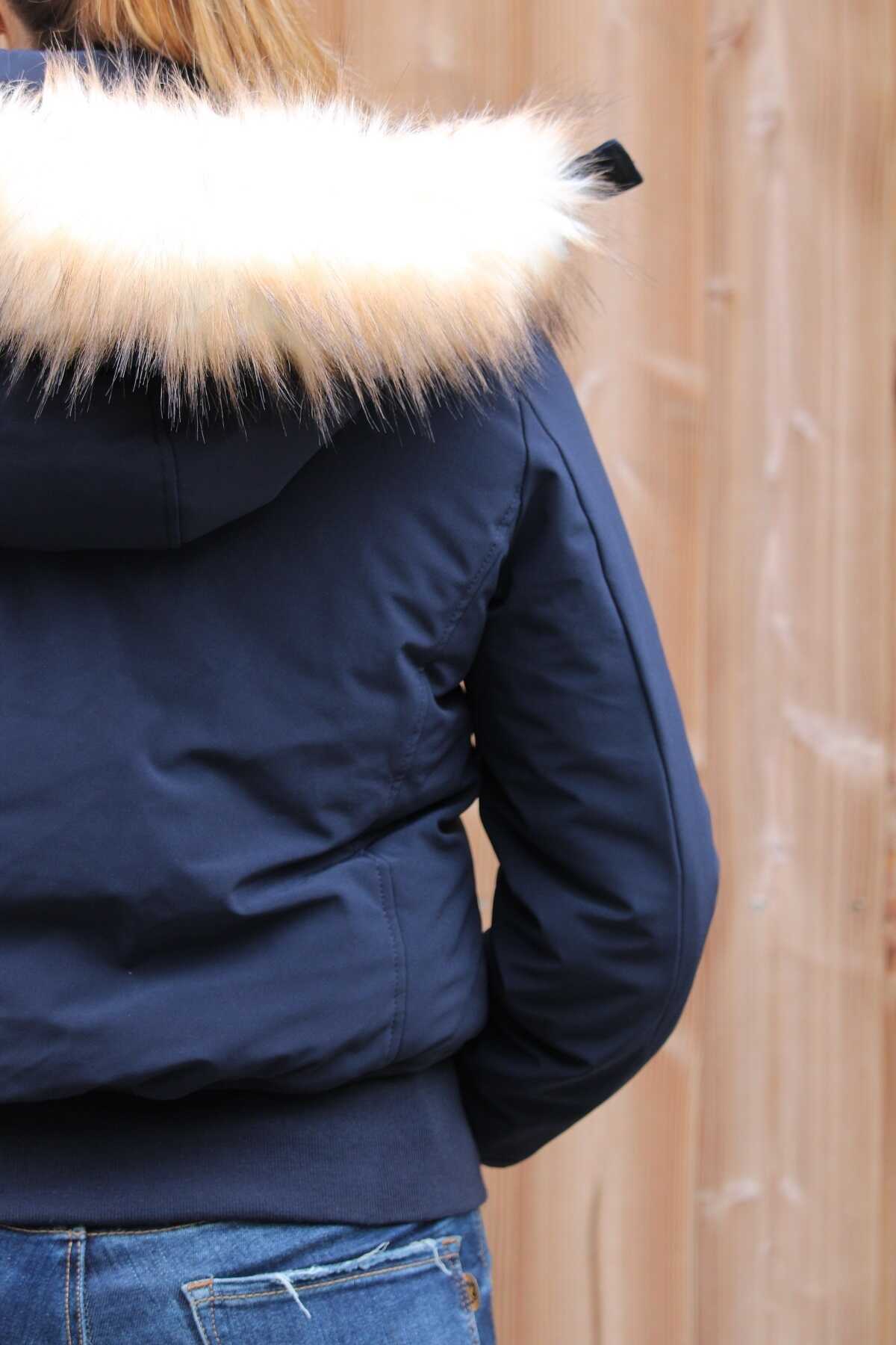 Bombers Step Marine – Blouson Femme Chaud et Stylé