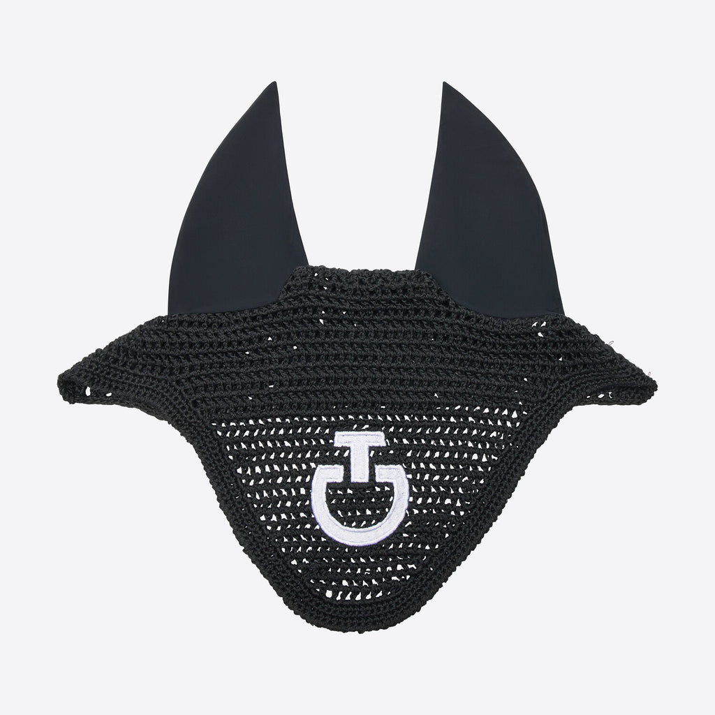 Bonnet Crochet Cavalleria Toscana – Noir Logo Blanc
