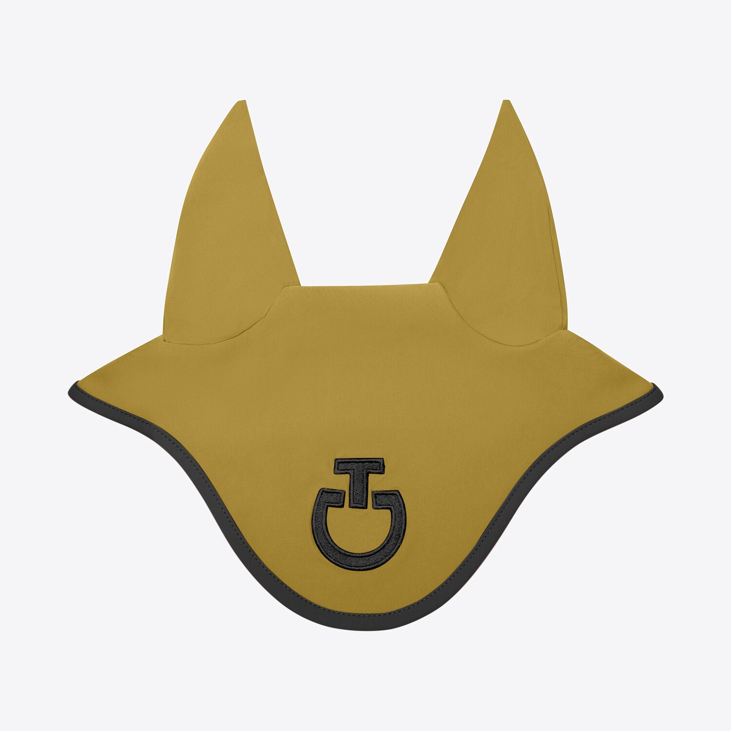 Bonnet cheval Cavalleria Toscana en jersey technique – Miel, galon et logo noir