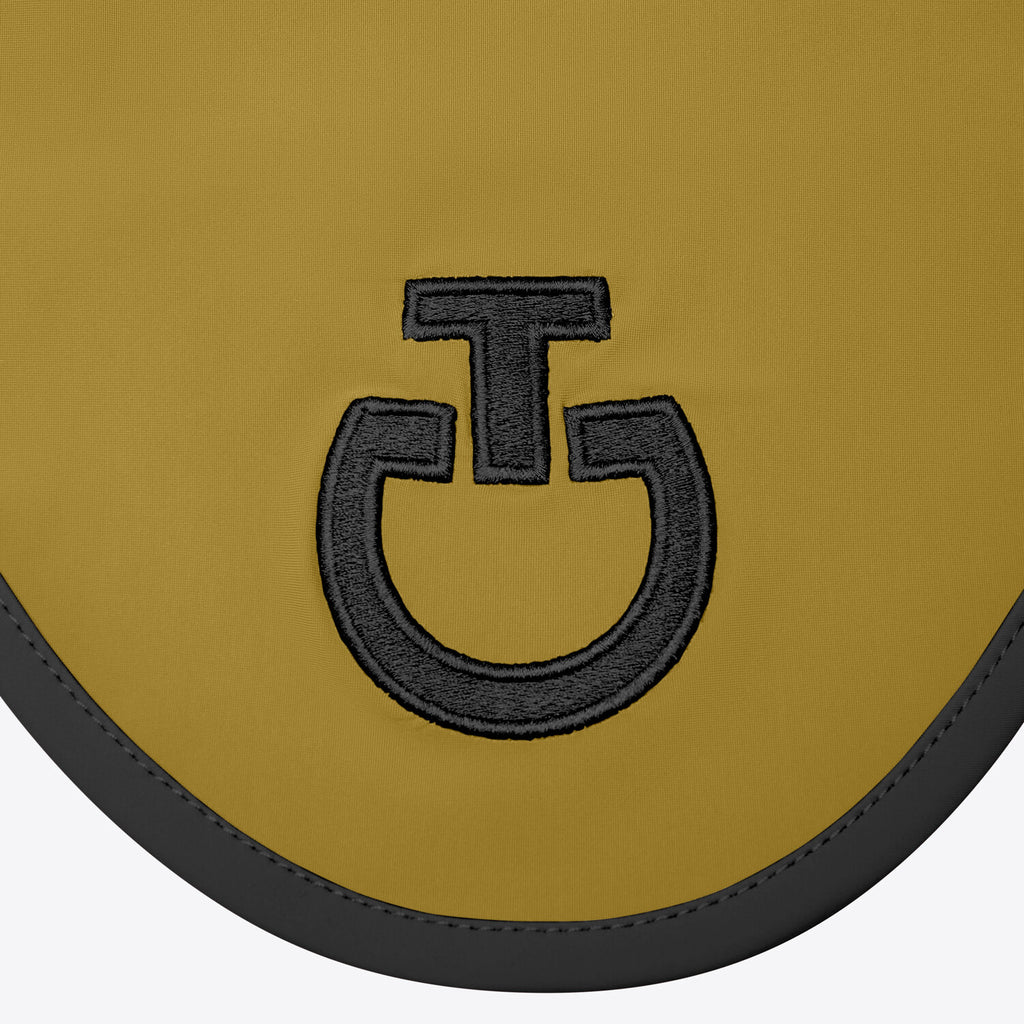 Bonnet cheval Cavalleria Toscana en jersey technique – Miel, galon et logo noir