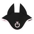 Bonnet cheval Cavalleria Toscana en jersey technique – Noir galon logo Violet Ice