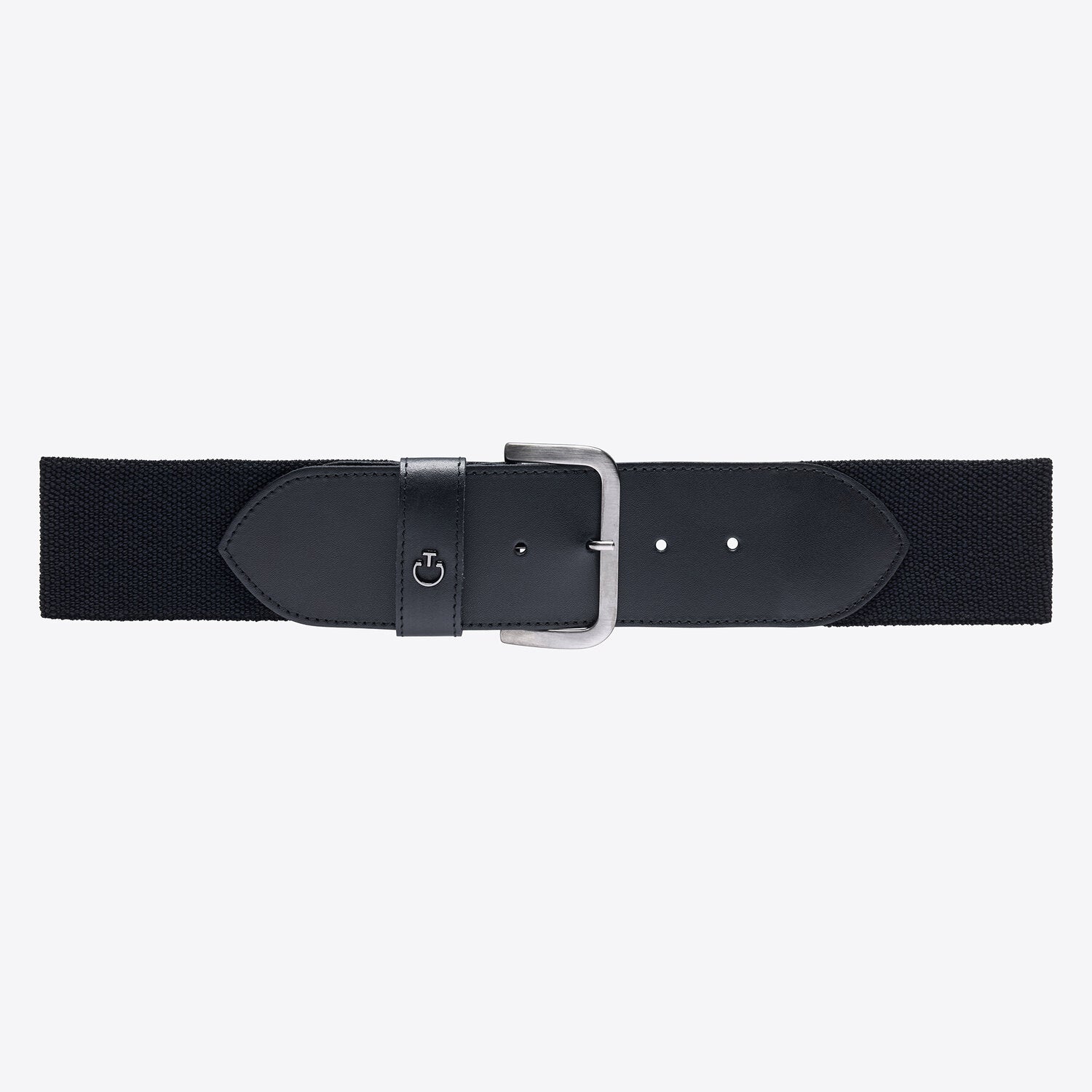 Ceinture extensible Cavalleria Toscana – Tissu stretch & boucle logo Noir