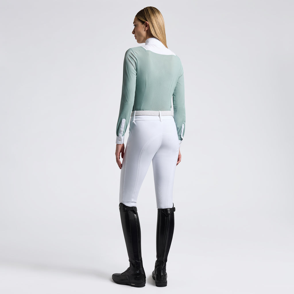 Chemise de concours  Cavalleria Toscana – Manches longues, Mint Green