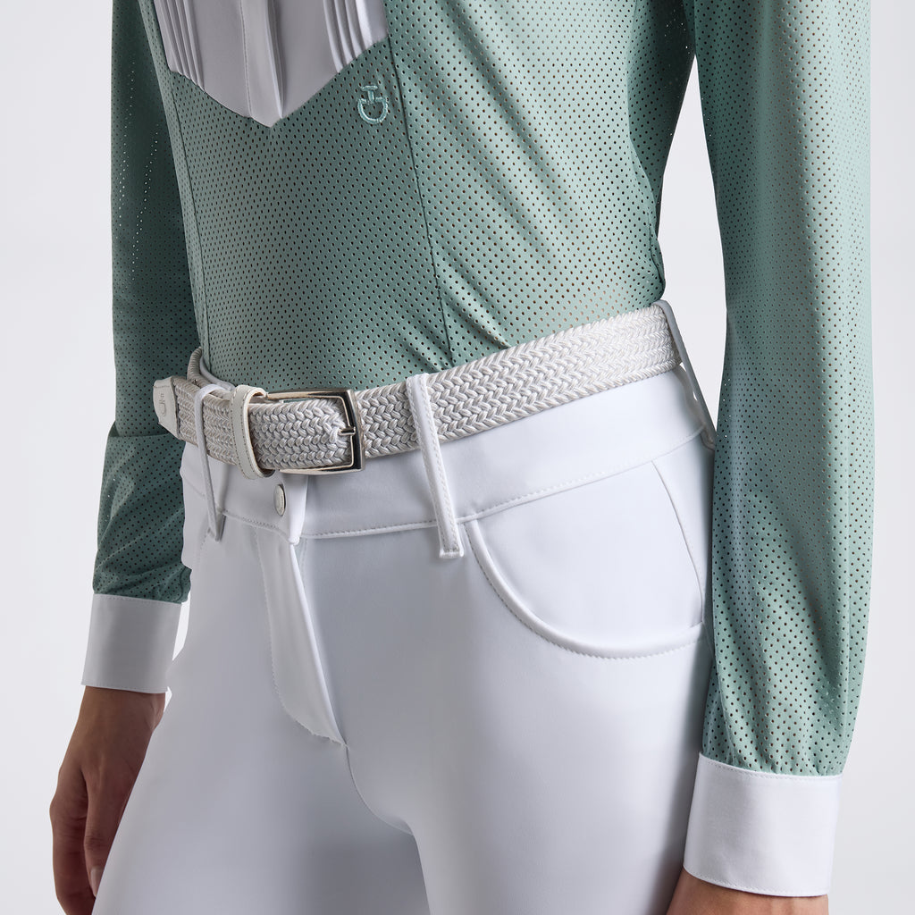 Chemise de concours  Cavalleria Toscana – Manches longues, Mint Green