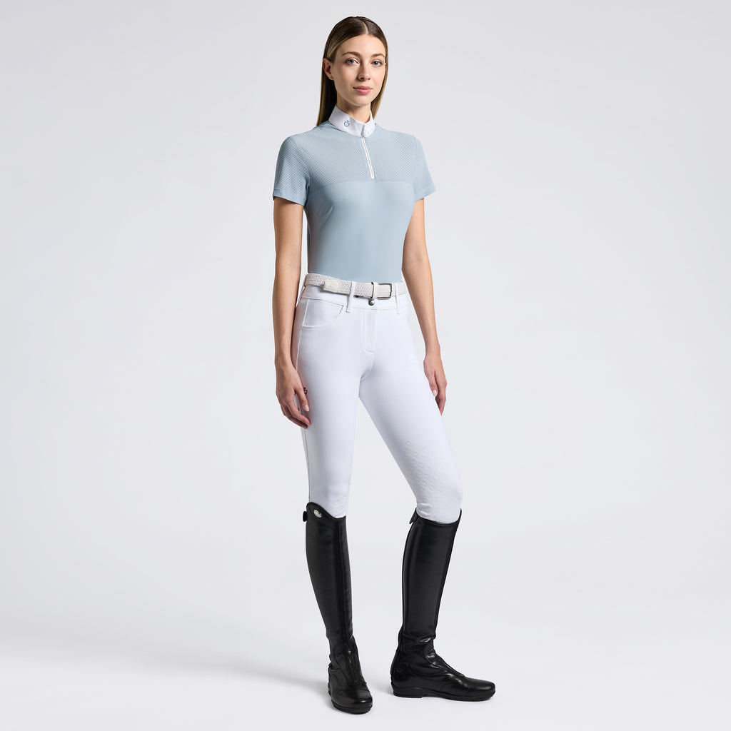 Polo de concours Cavalleria Toscana – Manches courtes, Sky Blue