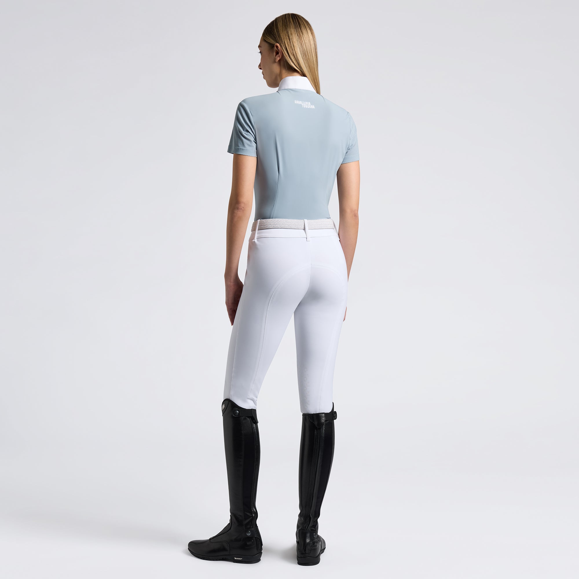 Polo de concours Cavalleria Toscana – Manches courtes, Sky Blue