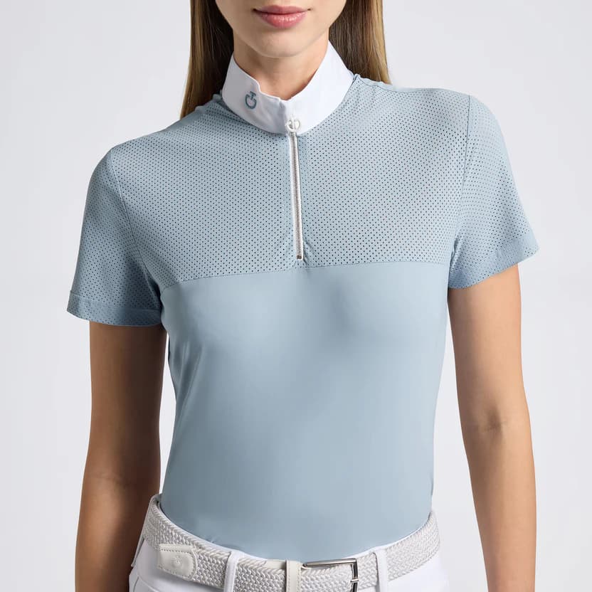 Polo de concours Cavalleria Toscana – Manches courtes, Sky Blue