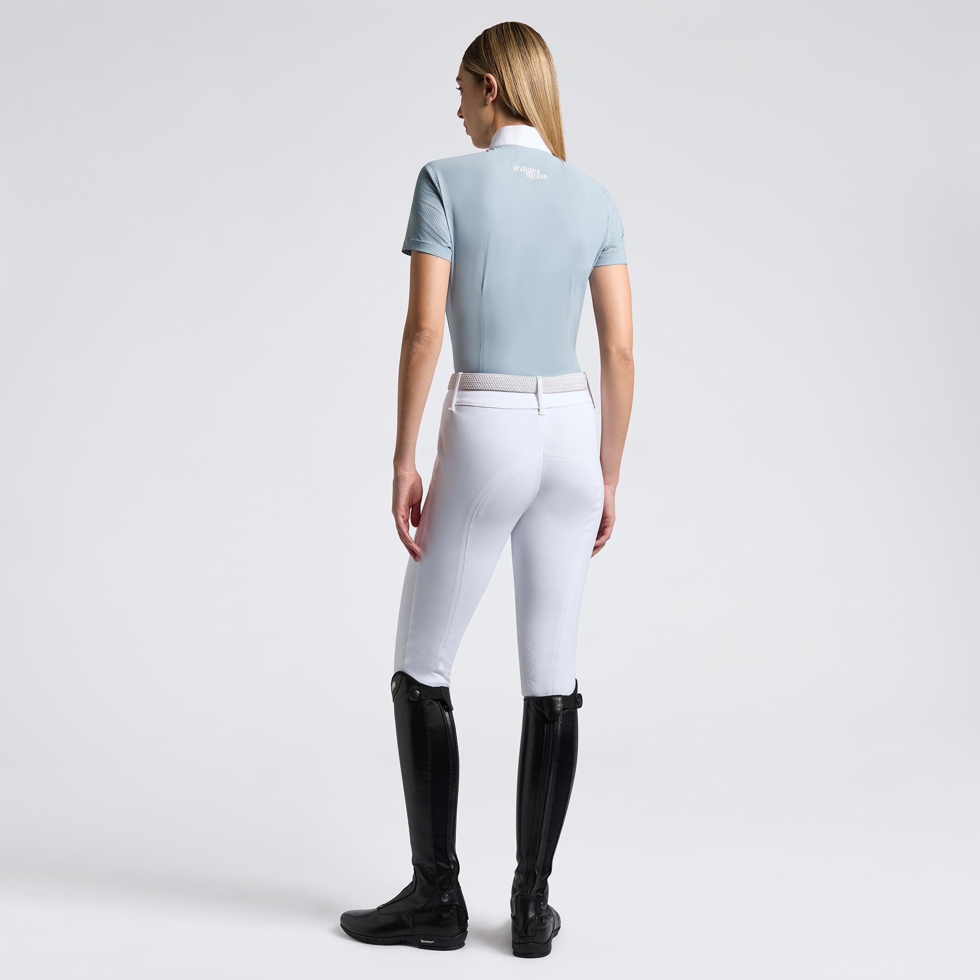 Polo de concours Cavalleria Toscana – Manches courtes, Sky Blue