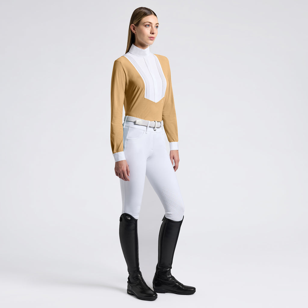 Chemise de concours  Cavalleria Toscana – Manches longues, Tan