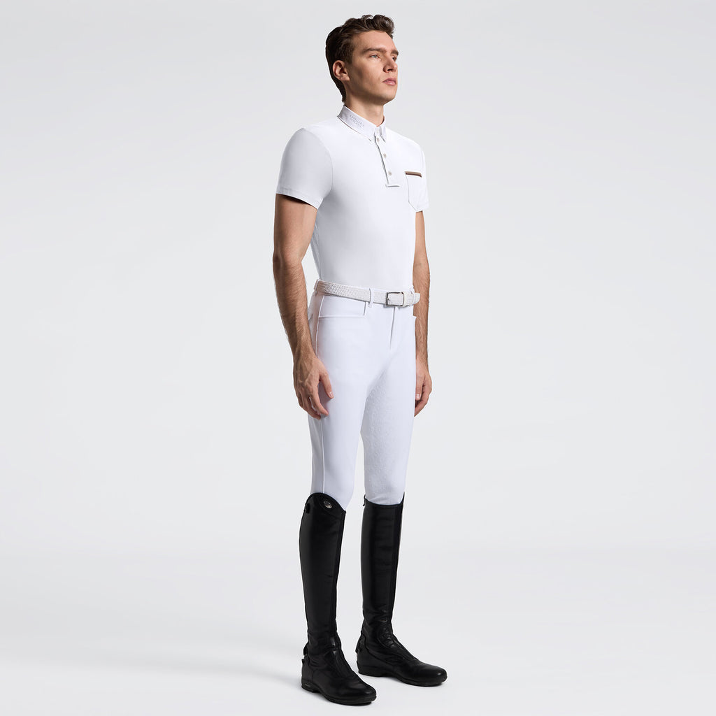 Chemise de Concours Homme Cavalleria Toscana Blanc Jersey