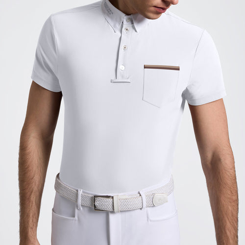 Chemise de Concours Homme Cavalleria Toscana Blanc Jersey