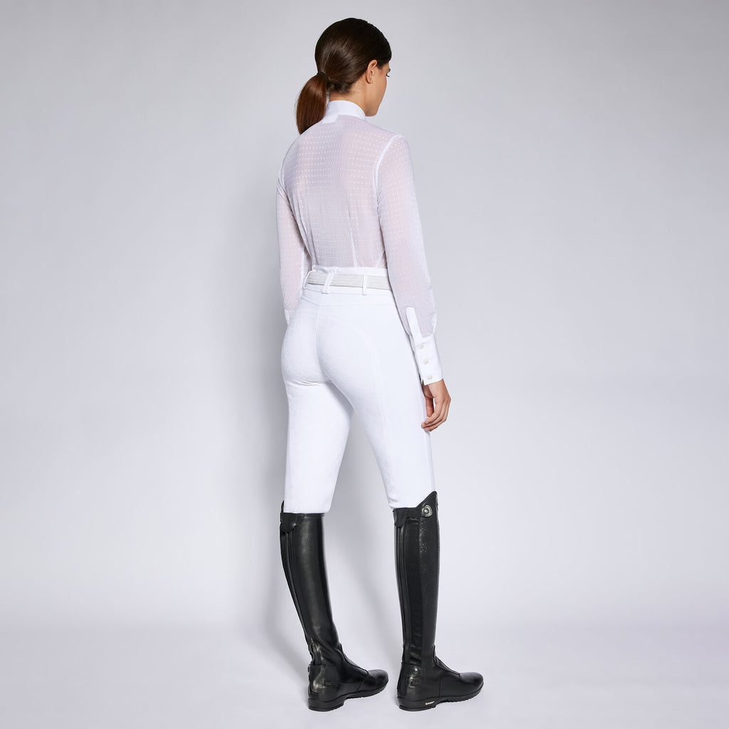 Chemise de concours manches longues Cavalleria Toscana – Blanche