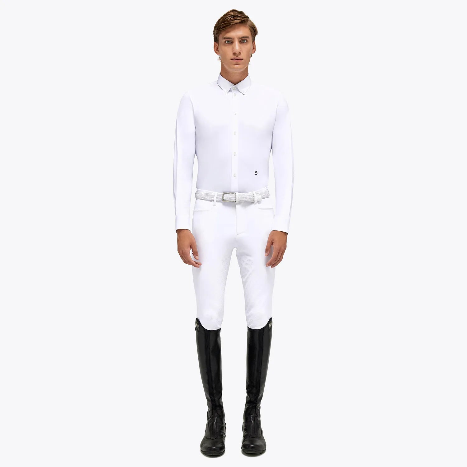 Chemise manches longues homme Cavalleria Toscana – Blanc