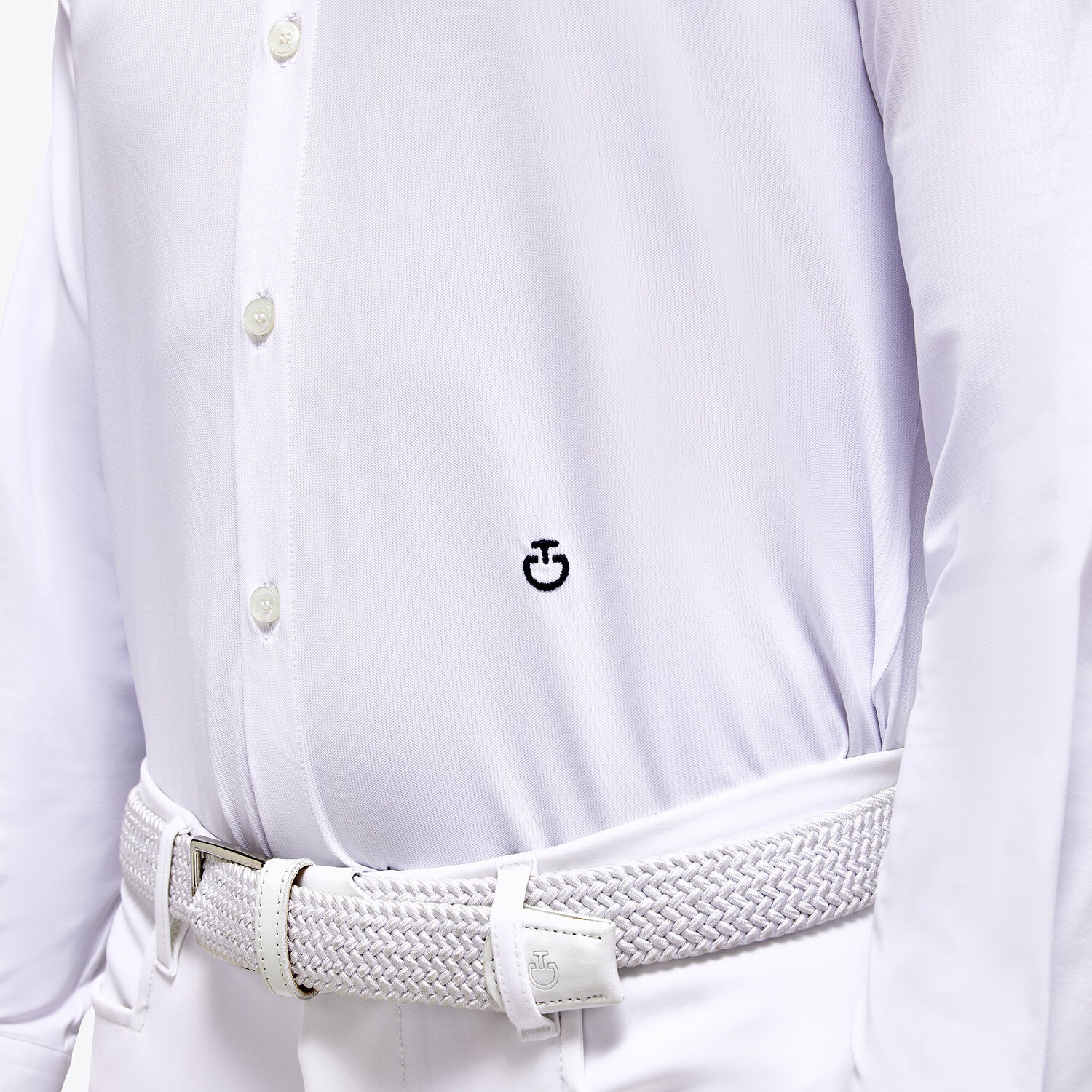 Chemise manches longues homme Cavalleria Toscana – Blanc