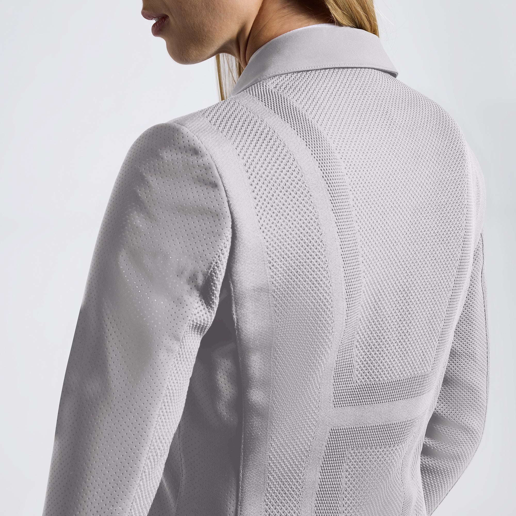 Veste de compétition perforée femme Cavalleria Toscana Revolution – Gris Clair