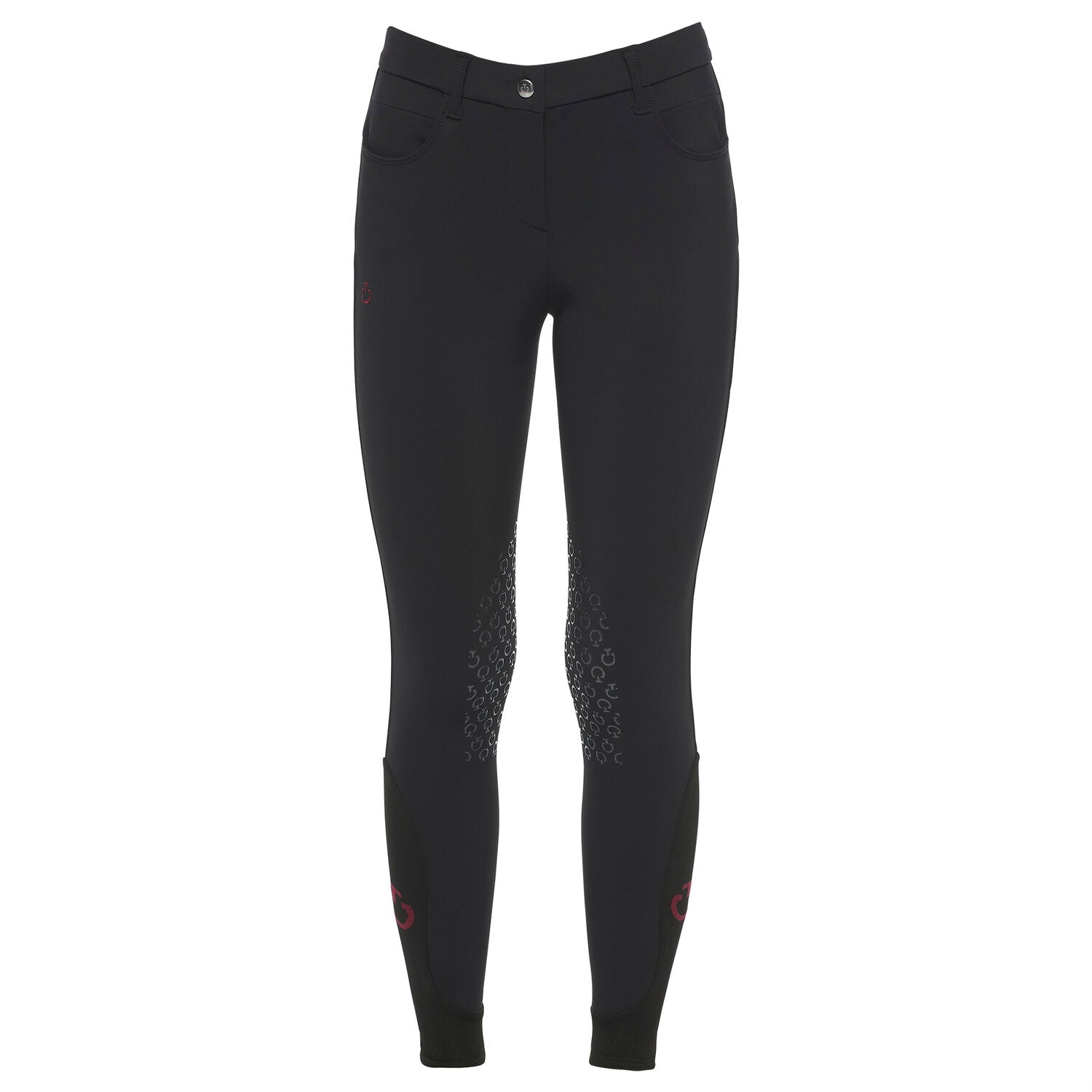 Pantalon d’équitation Cavalleria Toscana – Technique & grip genoux Noir