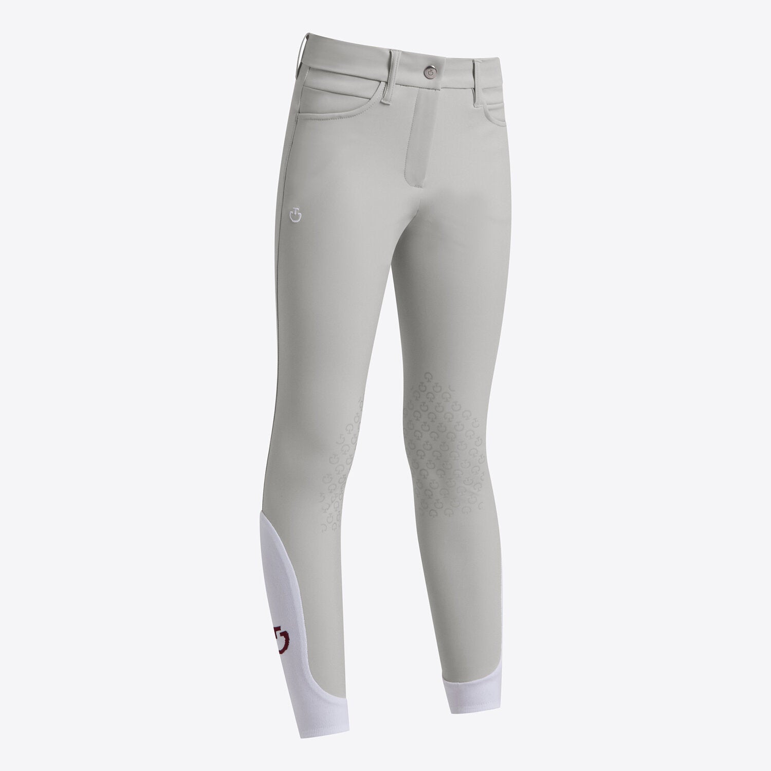 Pantalon d’équitation fille Cavalleria Toscana – Confort stretch & grip genoux coloris Agave