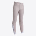 Pantalon d’équitation fille Cavalleria Toscana – Jersey technique & grip genoux Violet Ice