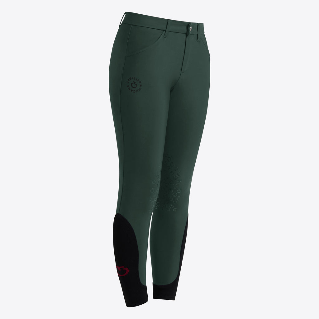 Pantalon d’équitation Cavalleria Toscana pour enfants – Jungle green
