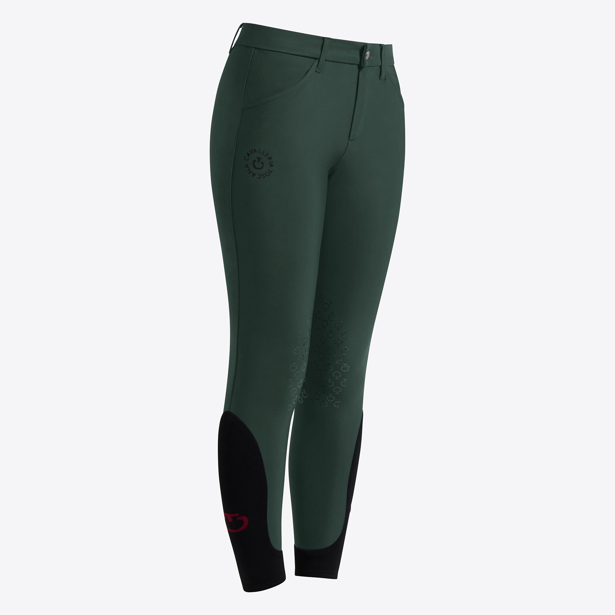Pantalon d’équitation Cavalleria Toscana pour enfants – Jungle green