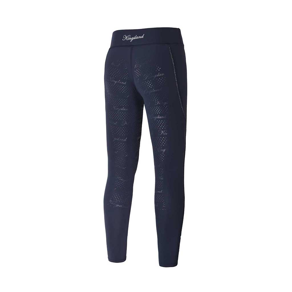 Pantalon d’équitation enfant marine Kingsland KLkemmie Pull On Full Grip