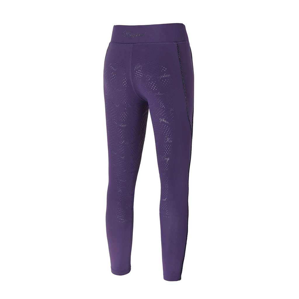Pantalon d’équitation enfant prune Kingsland KLkemmie Pull On Full Grip