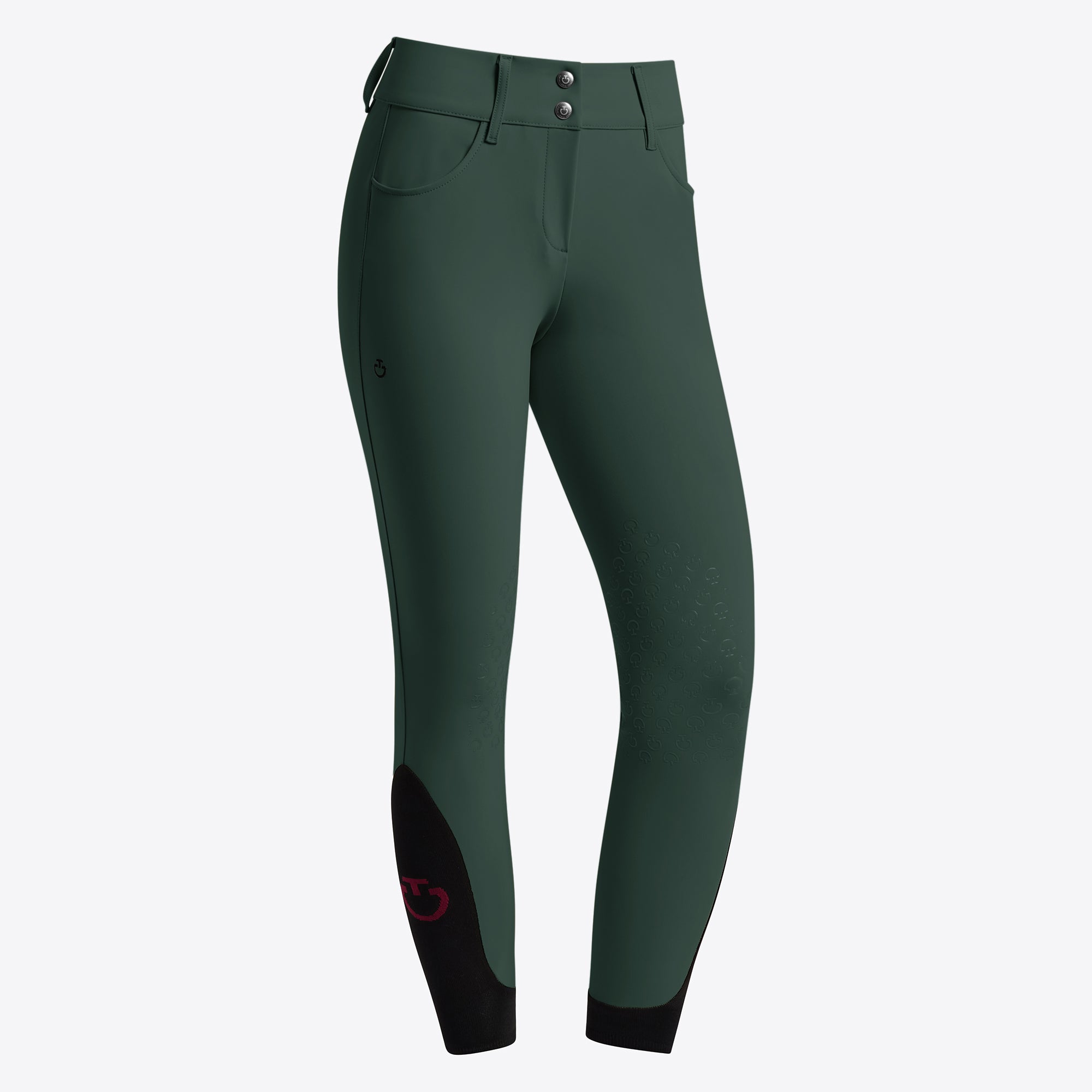 Pantalon d’équitation femme Cavalleria Toscana – Taille haute Jungle Green