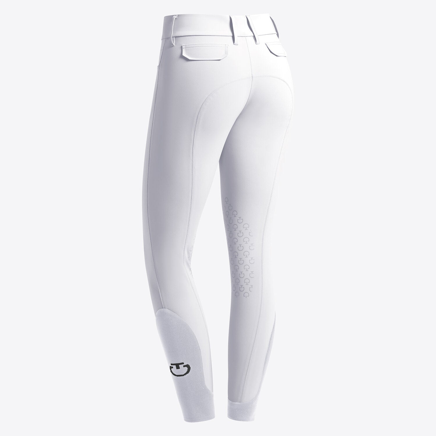 Pantalon d’Équitation Femme Cavalleria Toscana – Blanc Taille Haute