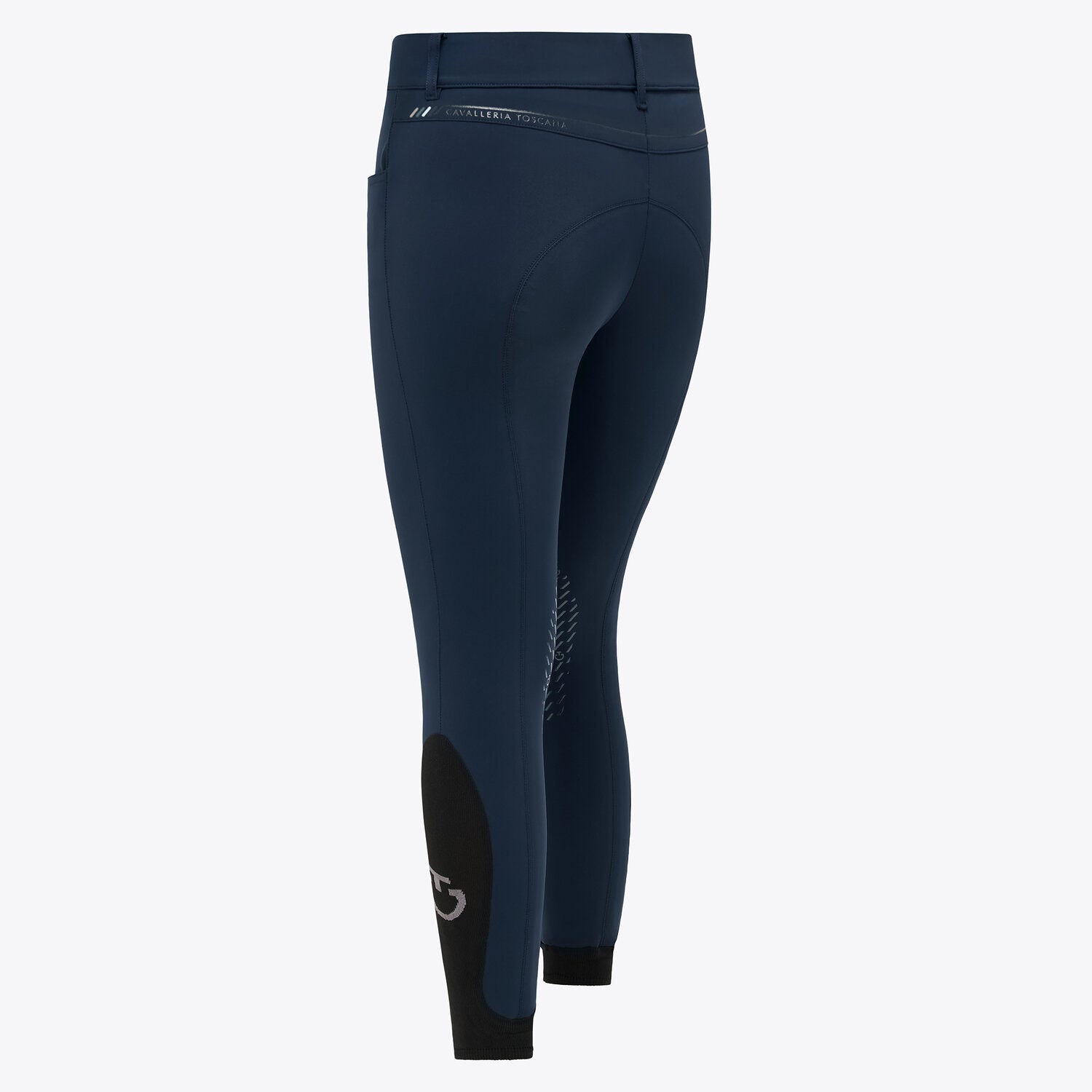 Pantalon d’équitation femme Cavalleria Toscana – Taille haute Bleu Océan
