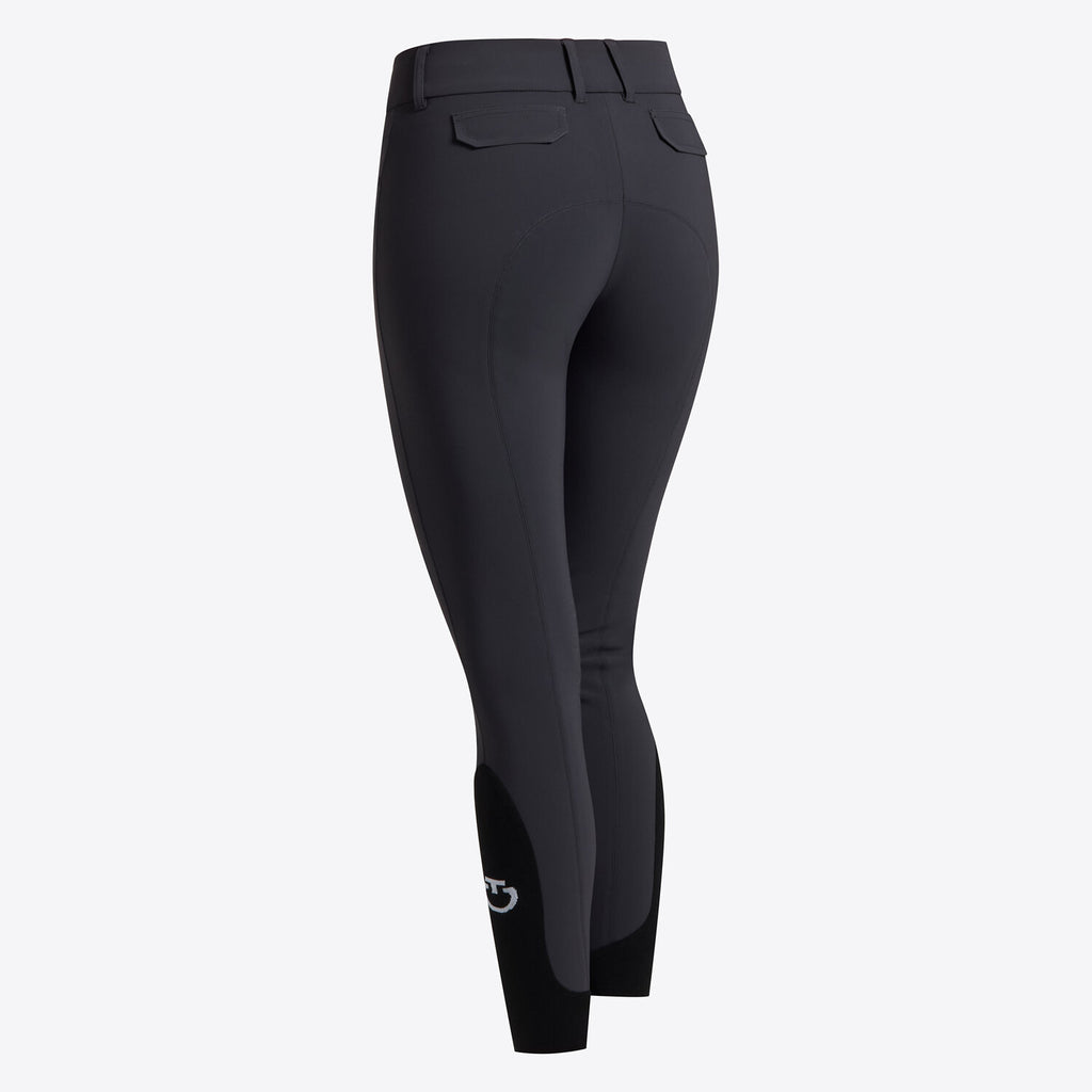 Pantalon d’Équitation Femme Cavalleria Toscana – Bleu ocean Taille Haute