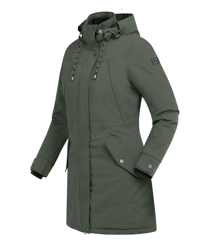 Parka ELT Ontario Vert Olive – Parka Femme Chaude et Technique