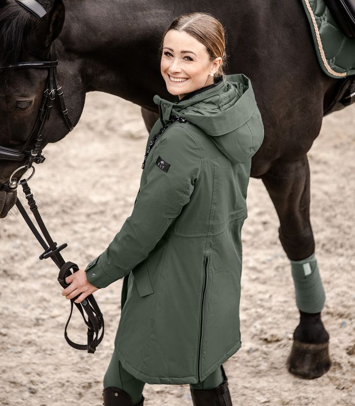 Parka ELT Ontario Vert Olive – Parka Femme Chaude et Technique