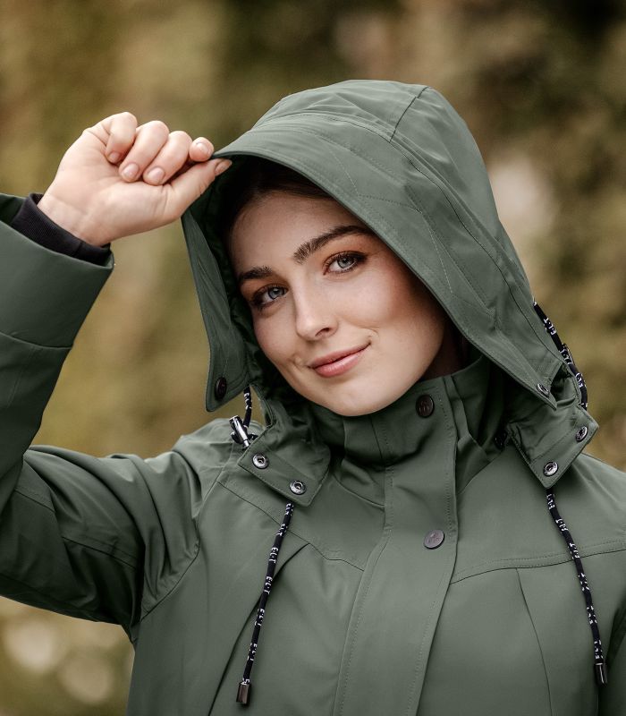 Parka ELT Ontario Vert Olive – Parka Femme Chaude et Technique