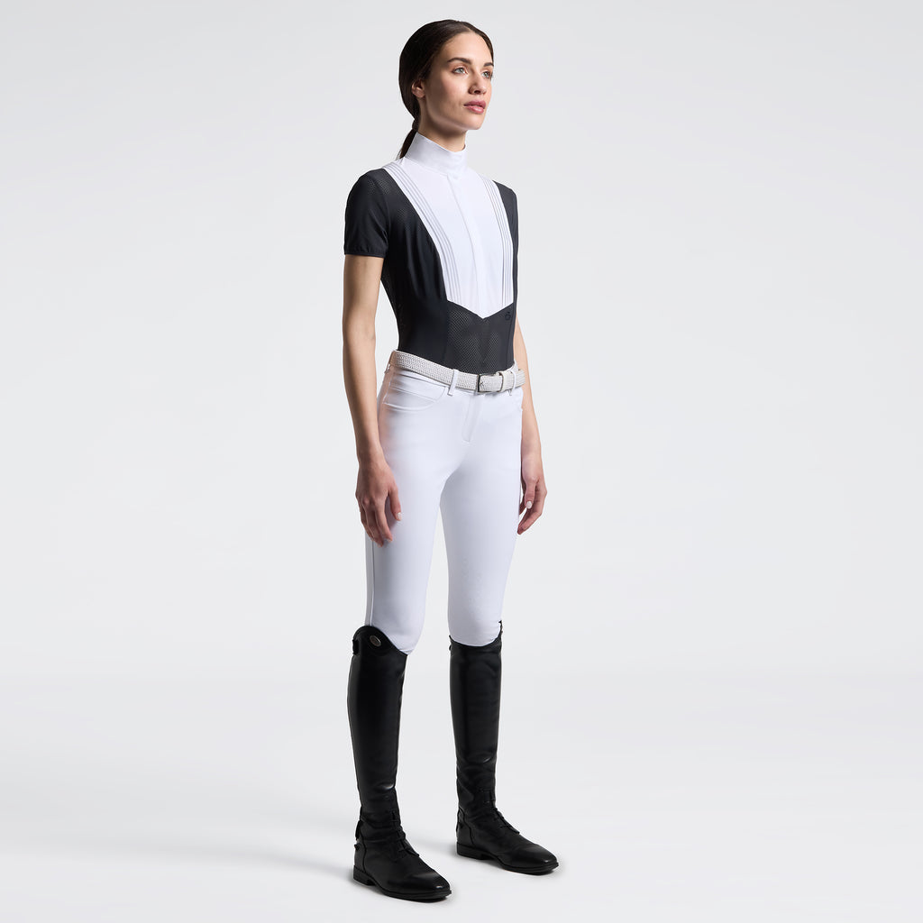 Polo de Concours Femme Cavalleria Toscana Bleu Océan