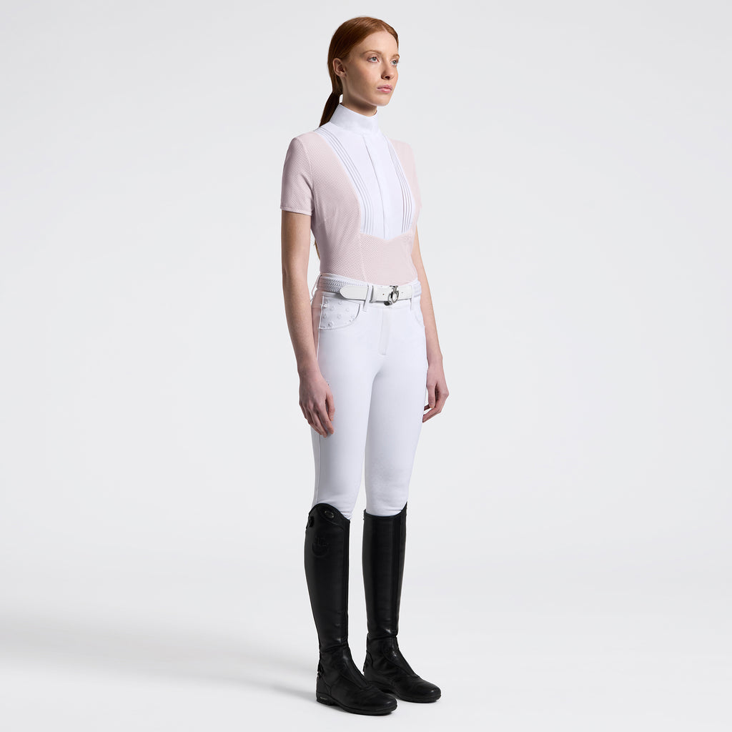 Polo de Concours Femme Cavalleria Toscana Violet Ice