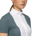 Polo de concour Cavalleria Toscana manches courtes – Bleu Paon