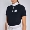 Polo de concours manches courtes zippé  Cavalleria Toscana – Marine