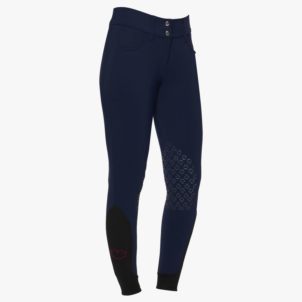 Pantalon d’équitation femme Cavalleria Toscana – Taille haute Bleu Nuit