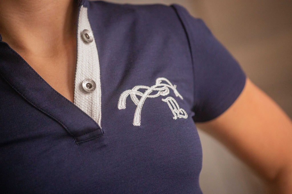 Polo Enfant "Victorine" Marine – Eden by Pénélope