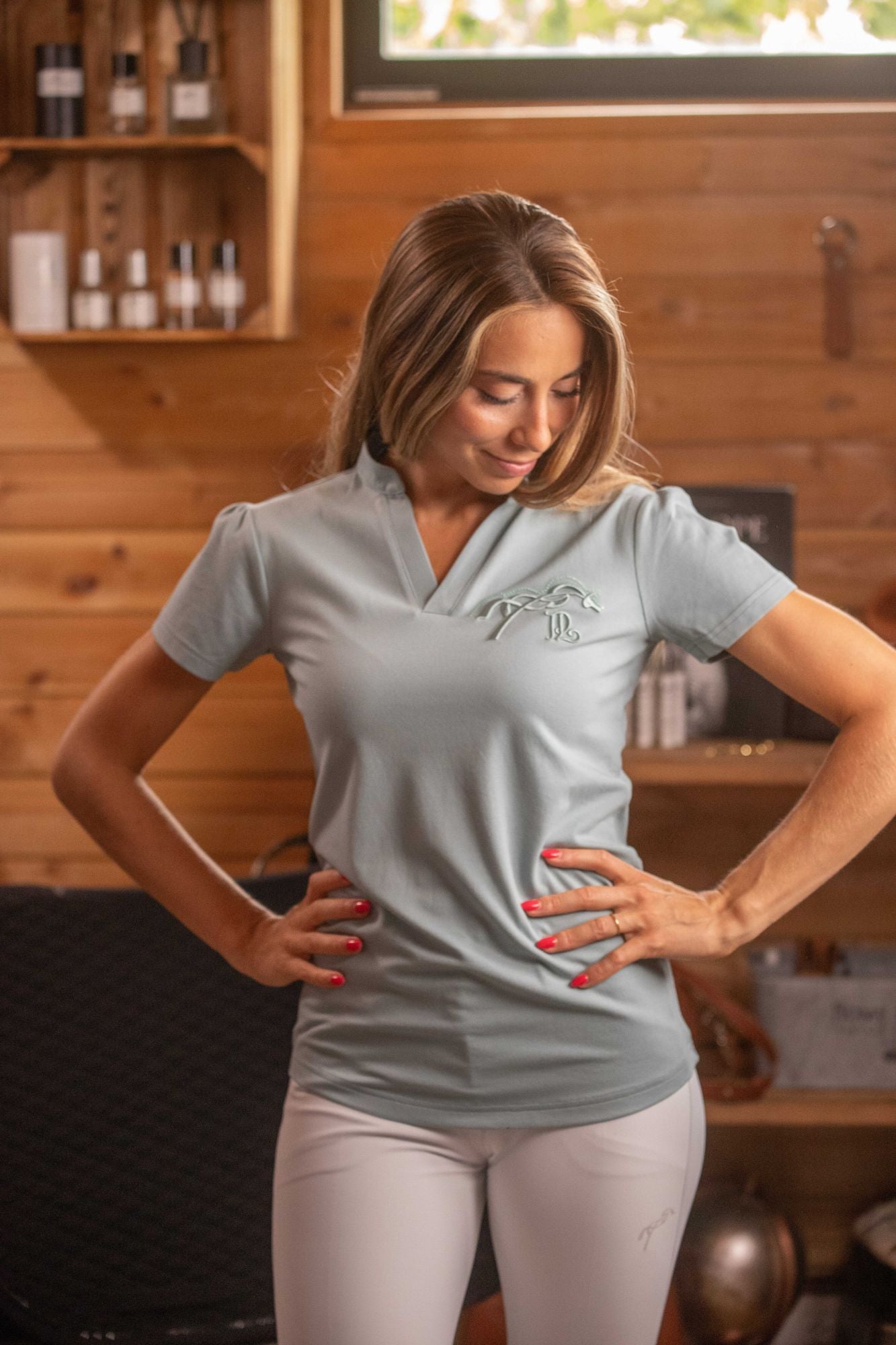 Polo Femme Josie Vert Sauge – Pénélope