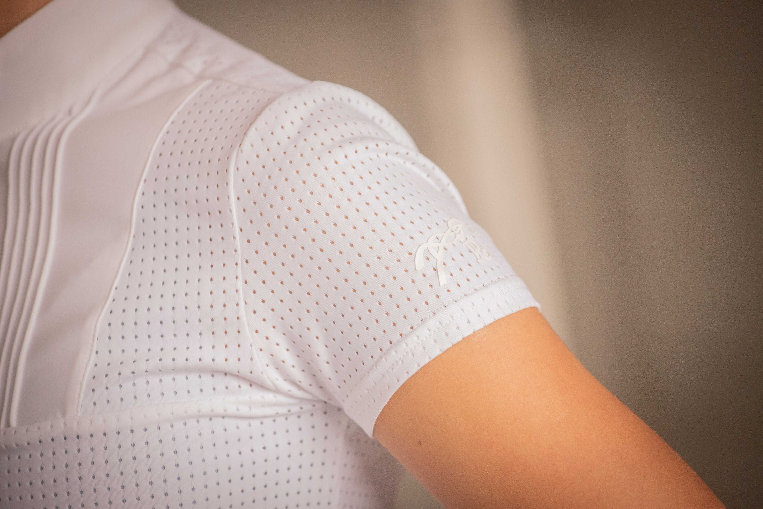 Polo de Concours Enfant Florence Mesh Blanc – Eden by Pénélope