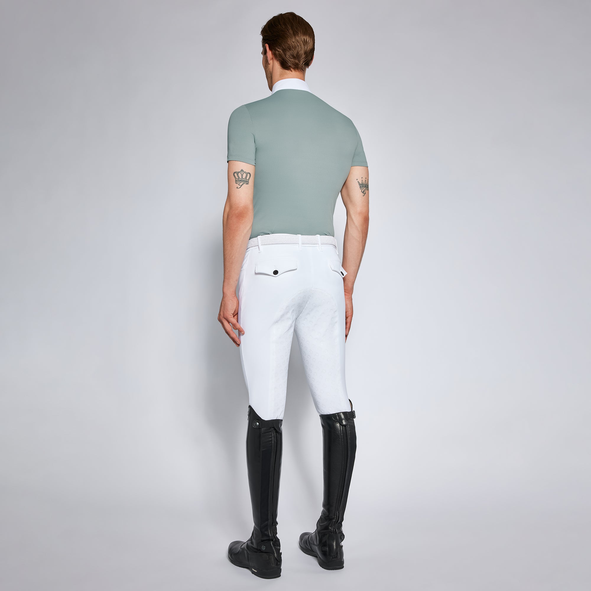 Polo de compétition CT Tech Piqué manches courtes  – Gris