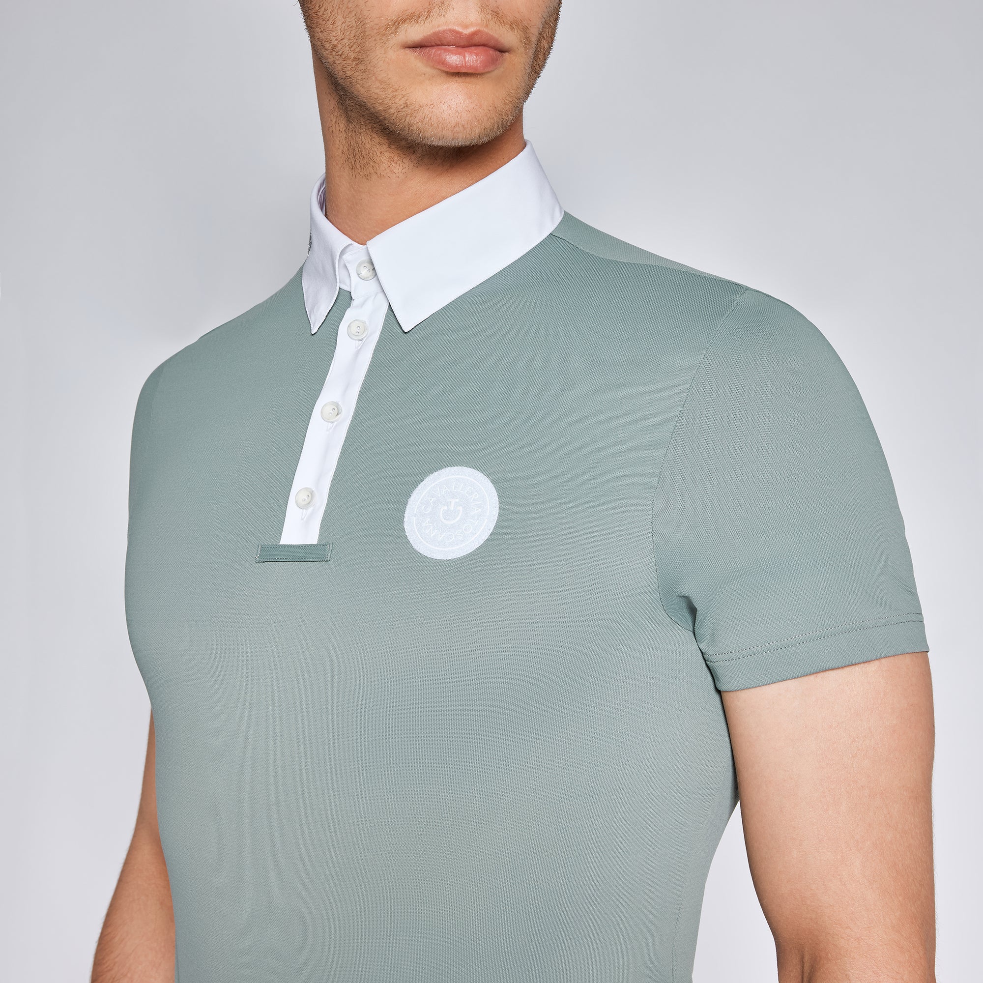 Polo de compétition CT Tech Piqué manches courtes  – Gris