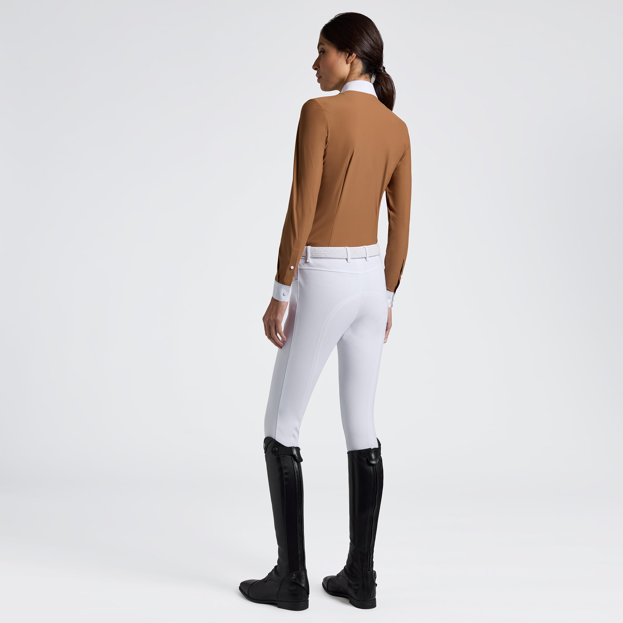 Polo manches longues concours Cavalleria Toscana – Cuivre
