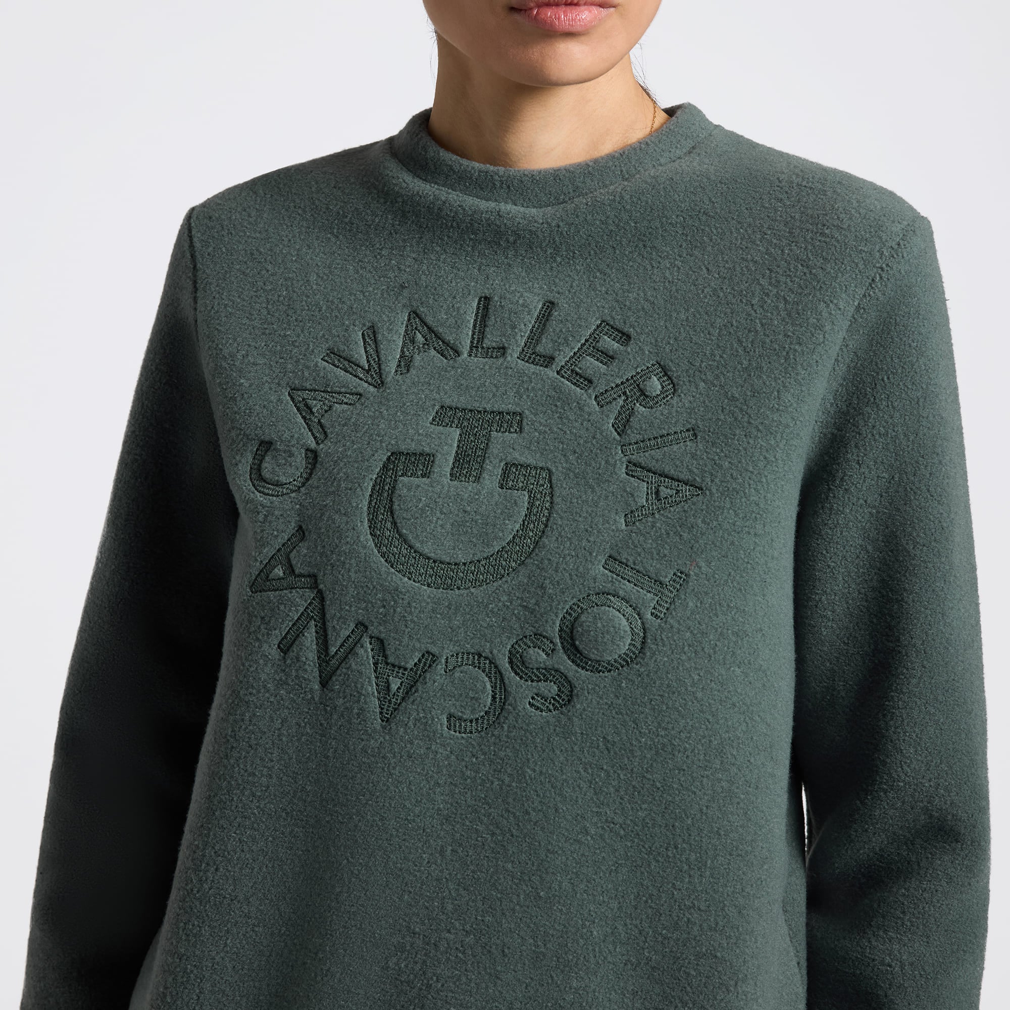 Sweat-shirt Cavalleria Toscana Femme – Jungle Green