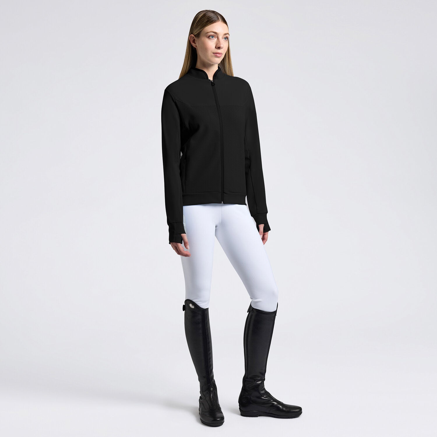Sweat-shirt Technique zipee Femme Cavalleria Toscana – Noir