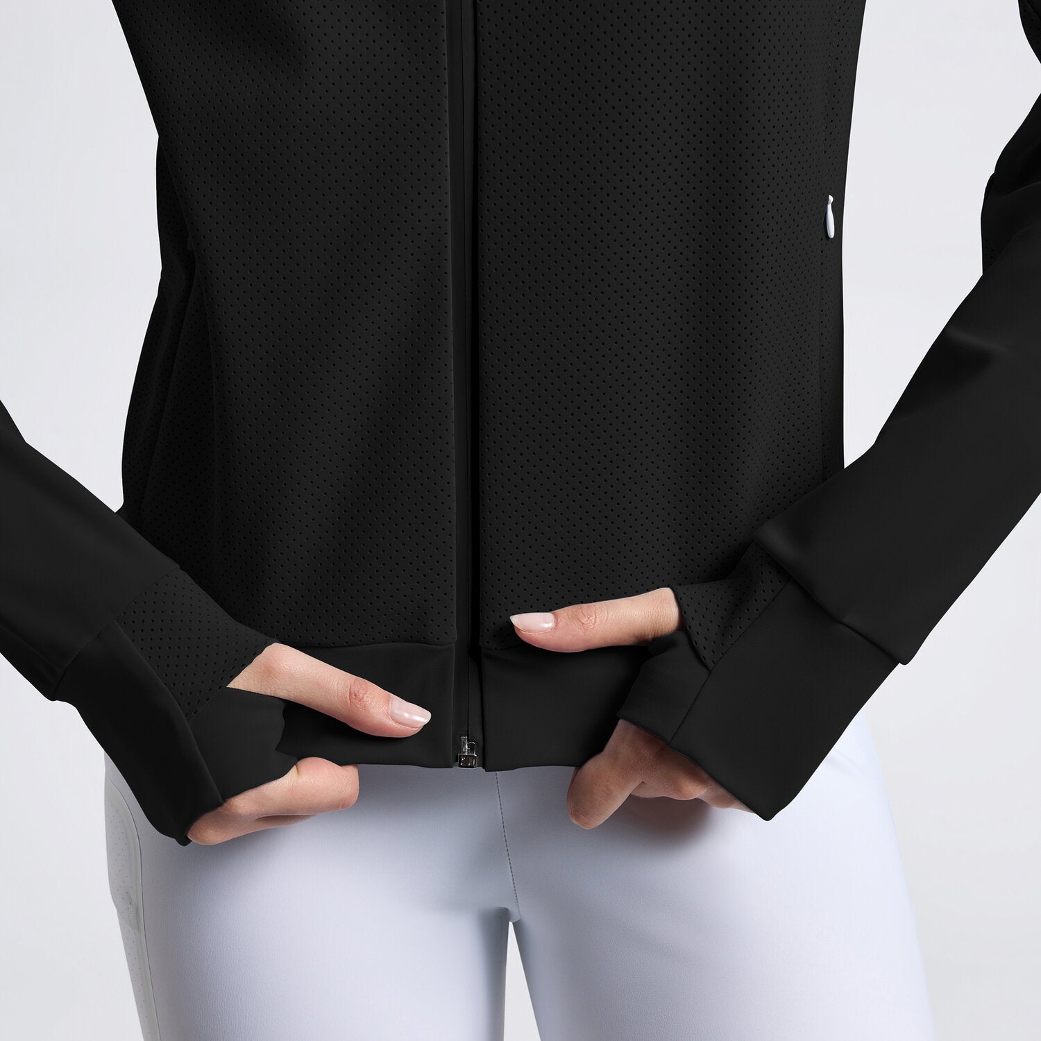 Sweat-shirt Technique zipee Femme Cavalleria Toscana – Noir