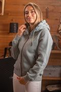 Sweat Femme Fluore Vert Sauge – Pénélope