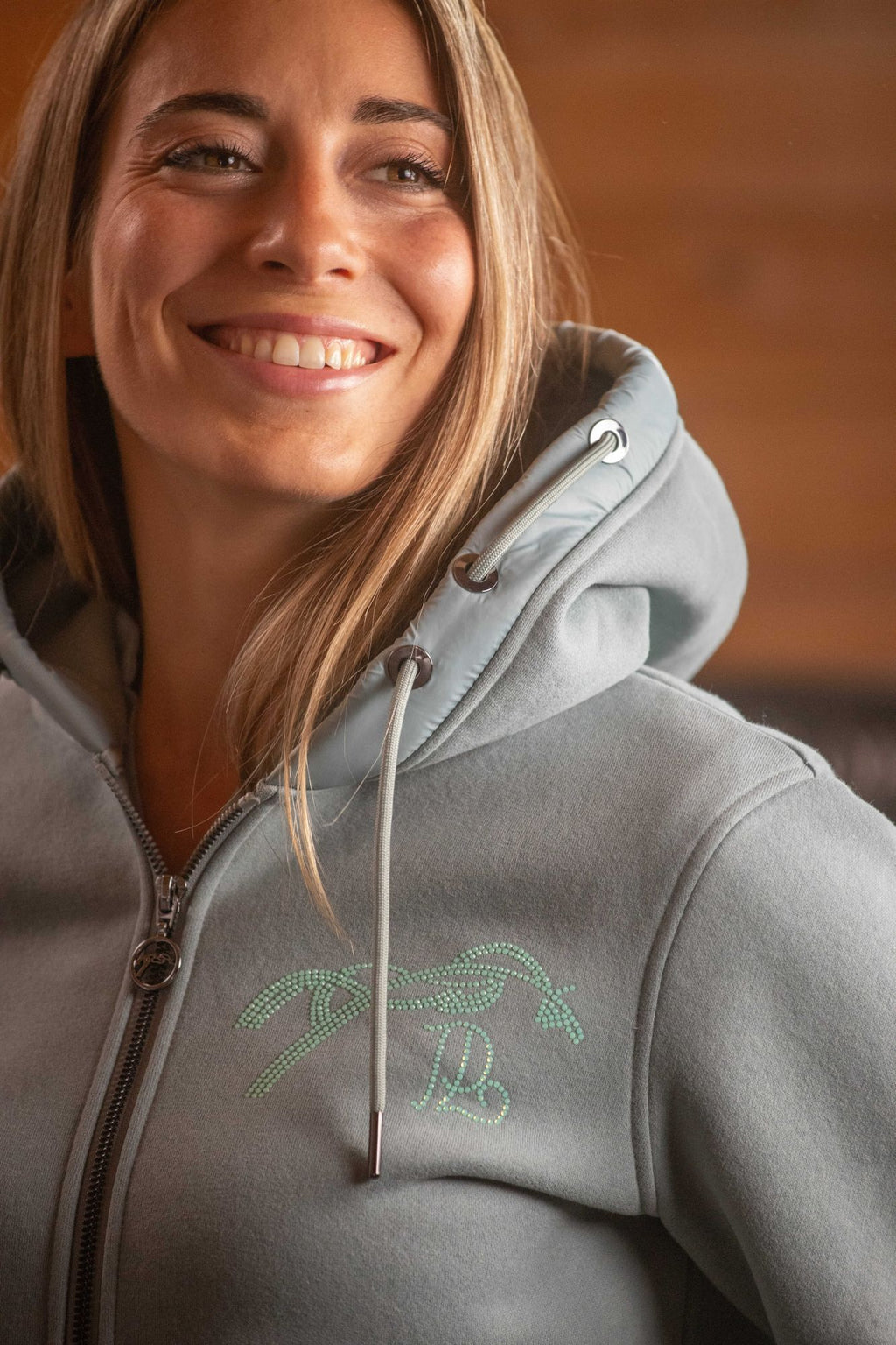 Sweat Femme Fluore Vert Sauge – Pénélope