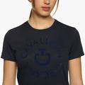 T-shirt Cavalleria Toscana femme – Marine, slim et technique